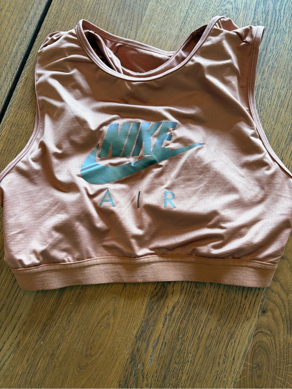 Nike DM0643 215 Women's Sz L Mineral Clay Dry-Fit Swoosh Sports Bra